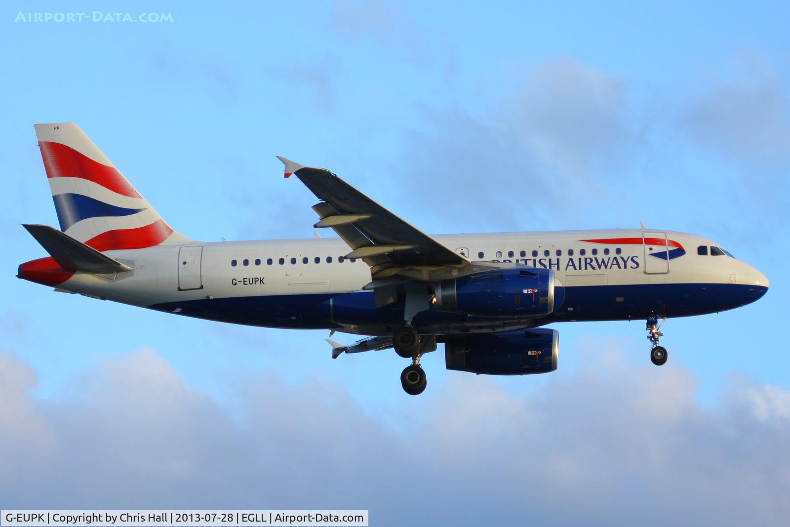G-EUPK, 2000 Airbus A319-131 C/N 1236, British Airways