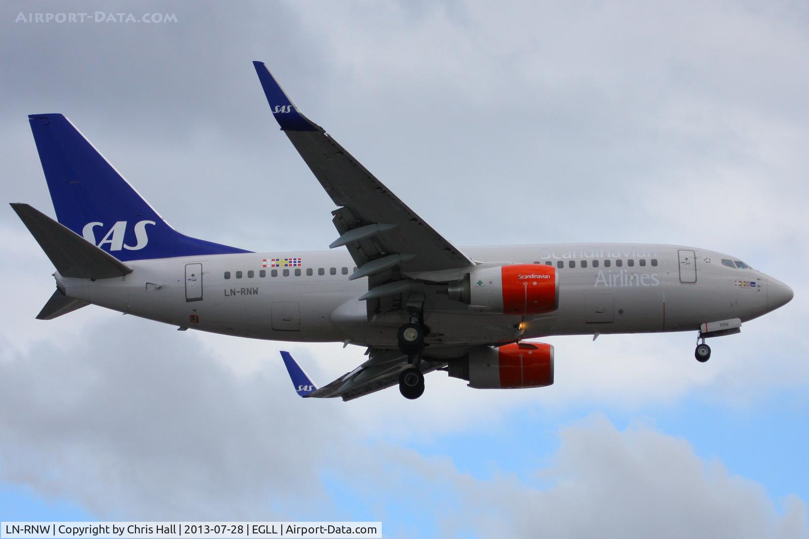LN-RNW, 2010 Boeing 737-783 C/N 34549, Scandinavian Airlines