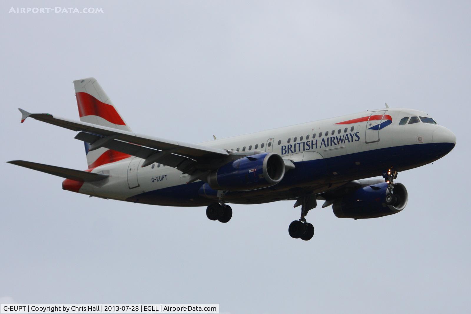 G-EUPT, 2000 Airbus A319-131 C/N 1380, British Airways