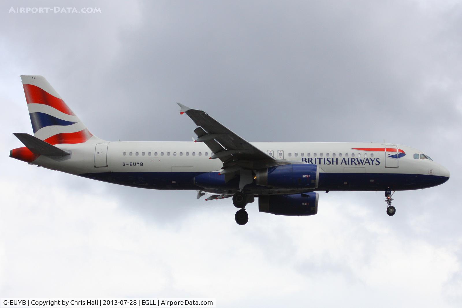G-EUYB, 2008 Airbus A320-232 C/N 3703, British Airways