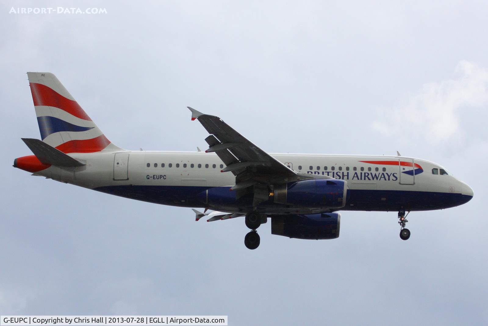 G-EUPC, 1999 Airbus A319-131 C/N 1118, British Airways