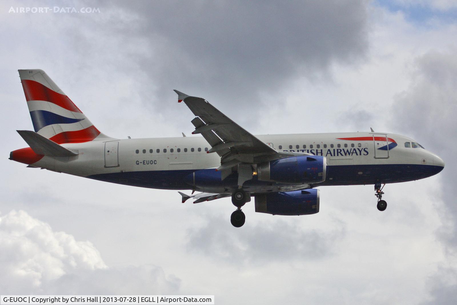 G-EUOC, 2001 Airbus A319-131 C/N 1537, British Airways