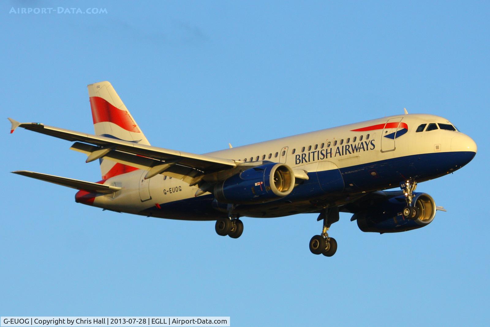 G-EUOG, 2001 Airbus A319-131 C/N 1594, British Airways
