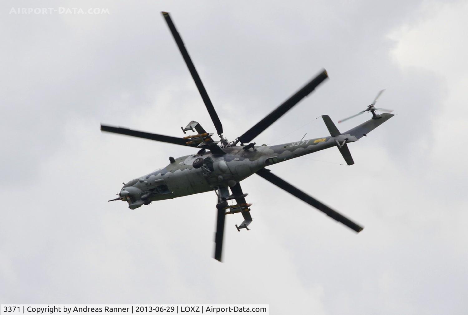 3371, 2006 Mil Mi-35 Hind E C/N 203371, Czech Air Force Mil Mi-35