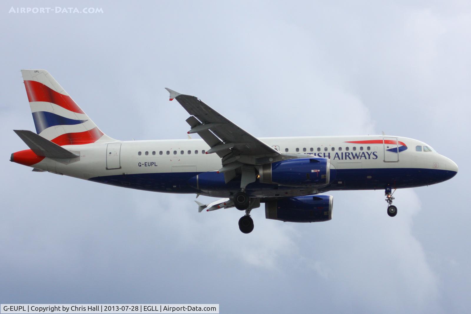 G-EUPL, 2000 Airbus A319-131 C/N 1239, British Airways