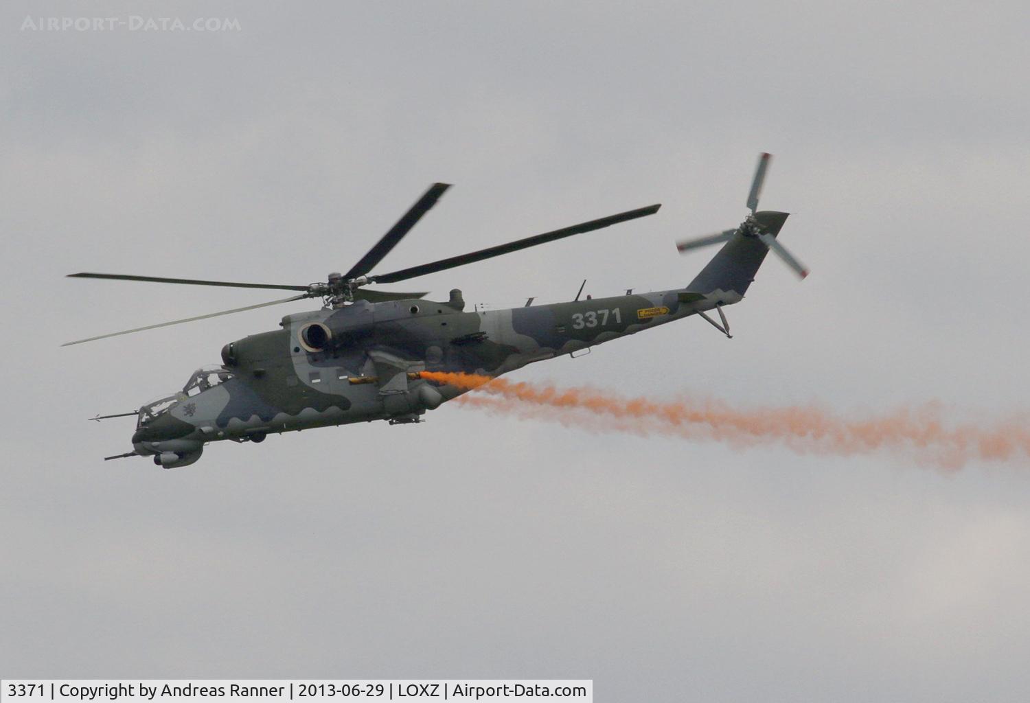 3371, 2006 Mil Mi-35 Hind E C/N 203371, Czech Air Force Mil Mi-35