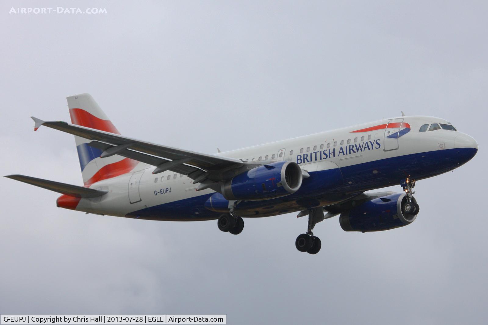G-EUPJ, 2000 Airbus A319-131 C/N 1232, British Airways