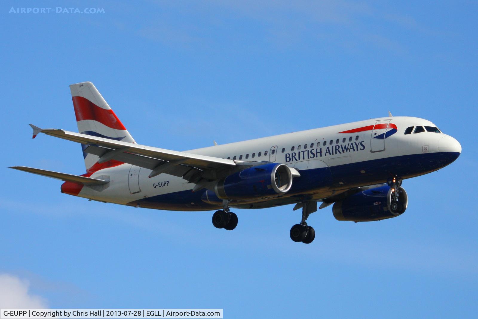 G-EUPP, 2000 Airbus A319-131 C/N 1295, British Airways