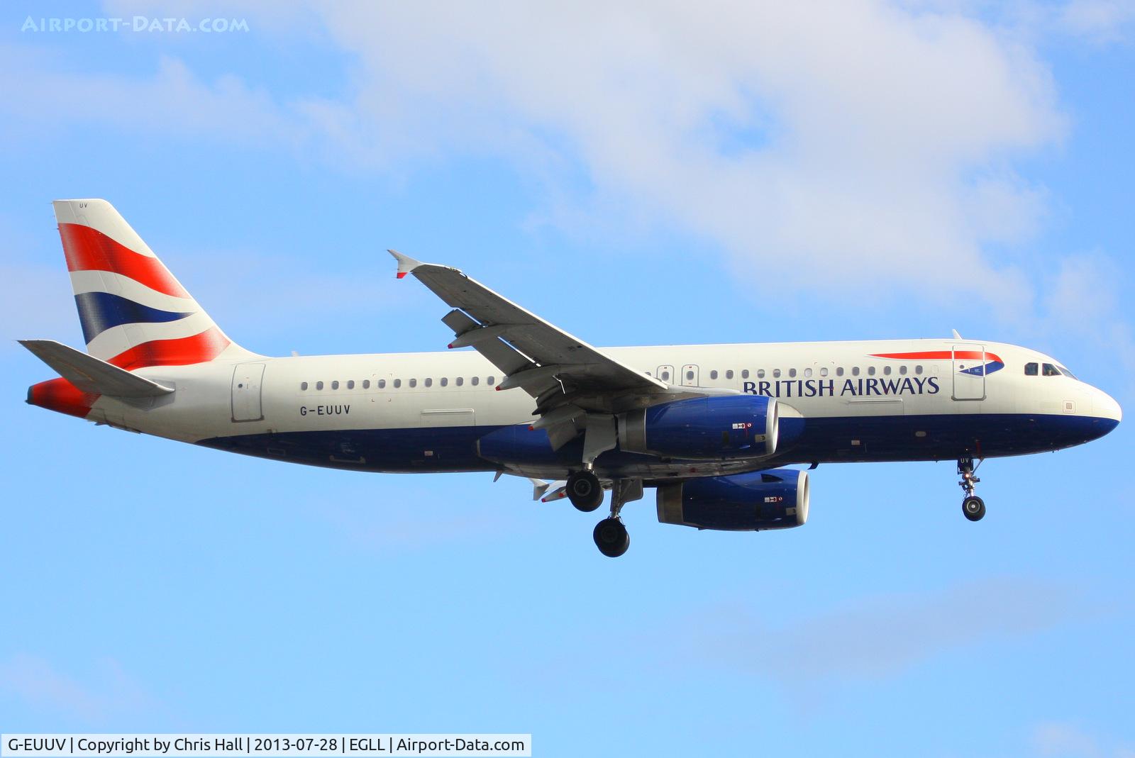 G-EUUV, 2008 Airbus A320-232 C/N 3468, British Airways