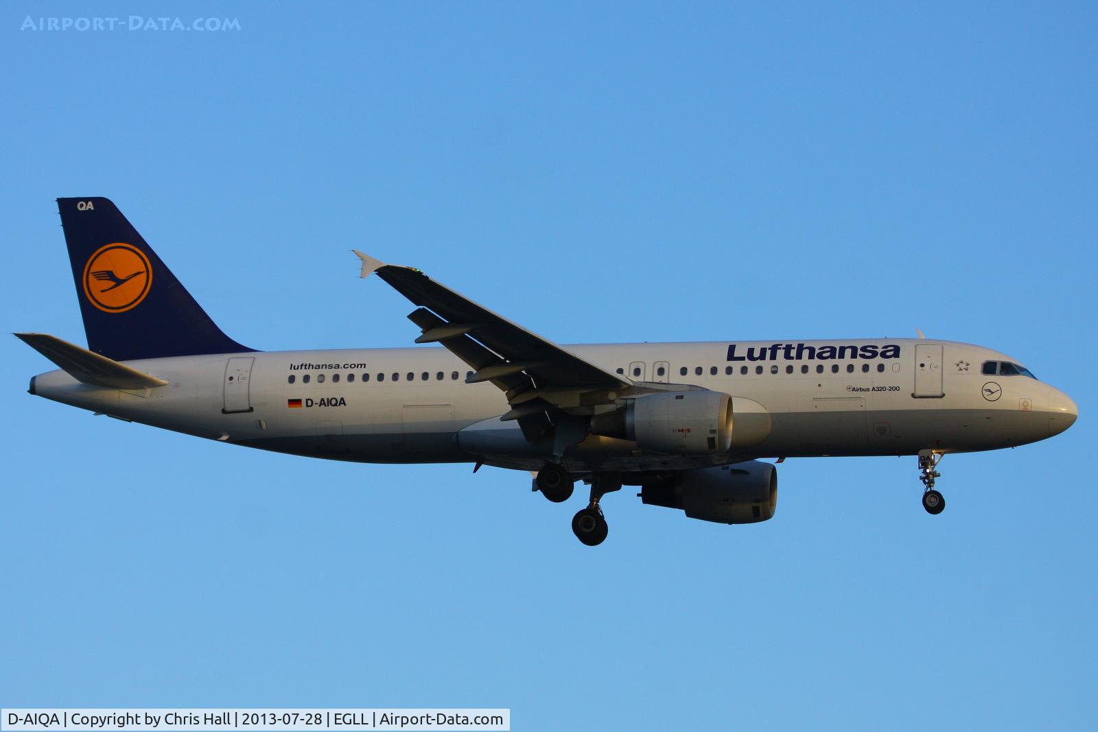 D-AIQA, 1991 Airbus A320-211 C/N 0172, Lufthansa