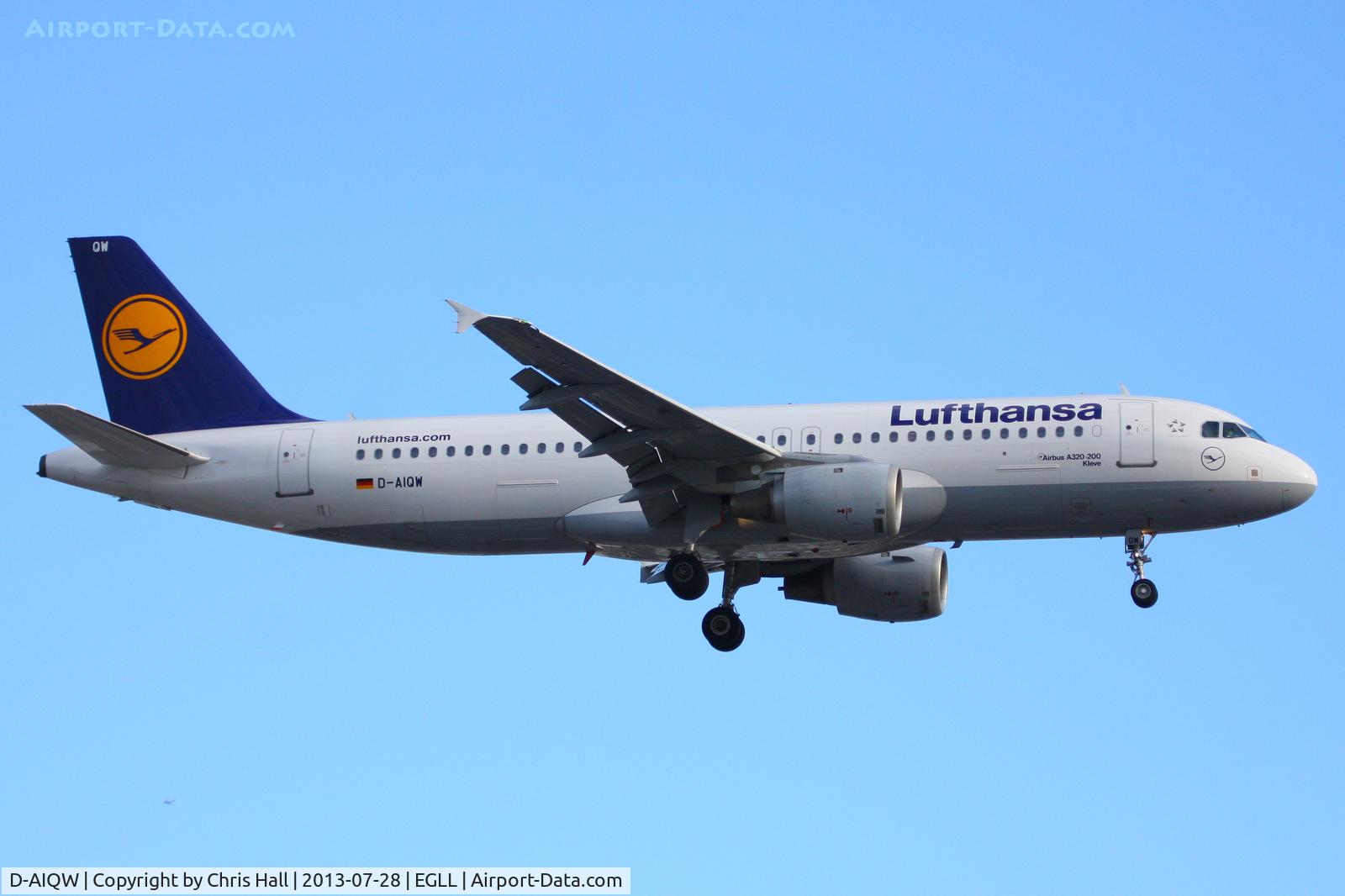 D-AIQW, 2000 Airbus A320-211 C/N 1367, Lufthansa