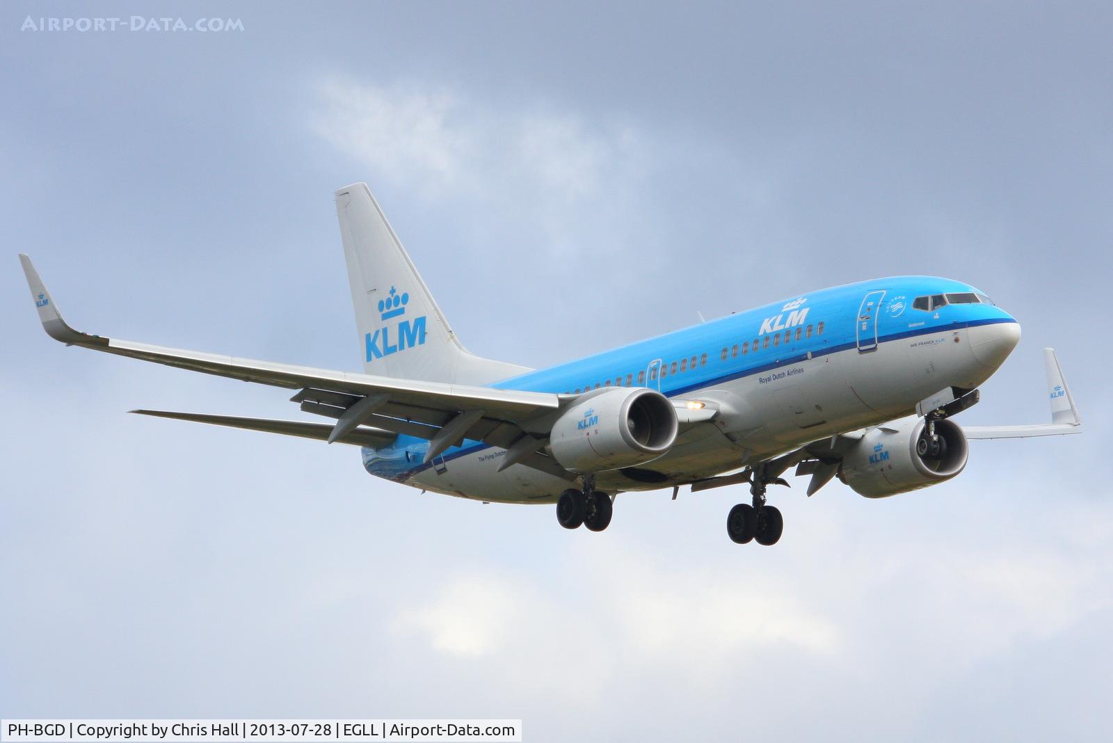 PH-BGD, 2008 Boeing 737-7K2 C/N 30366, KLM Royal Dutch Airlines