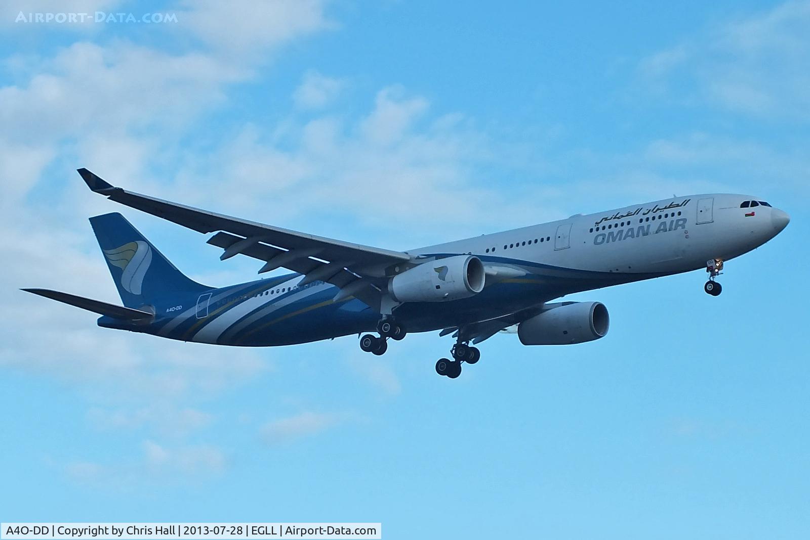 A4O-DD, 2009 Airbus A330-343X C/N 1063, Oman Air
