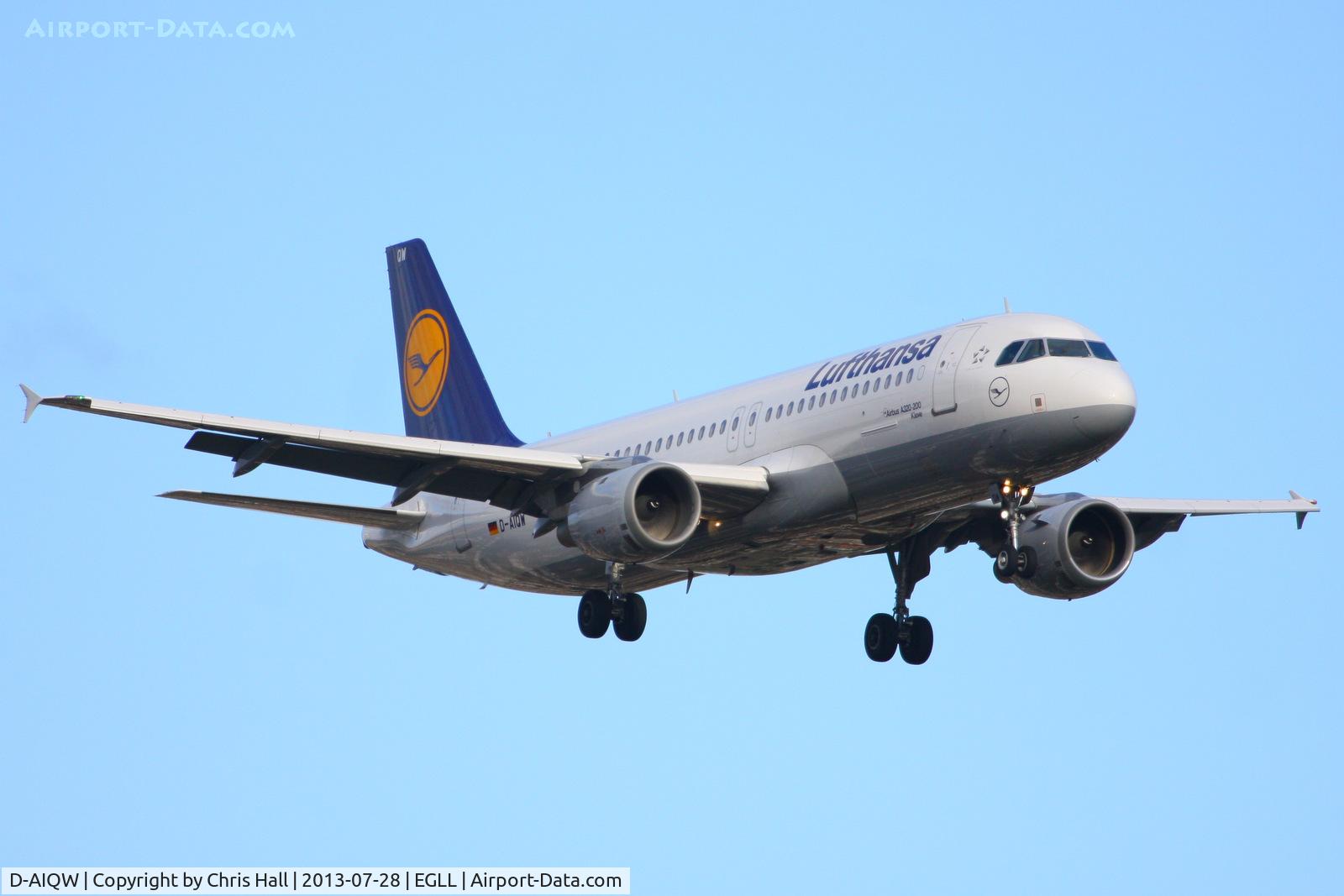 D-AIQW, 2000 Airbus A320-211 C/N 1367, Lufthansa