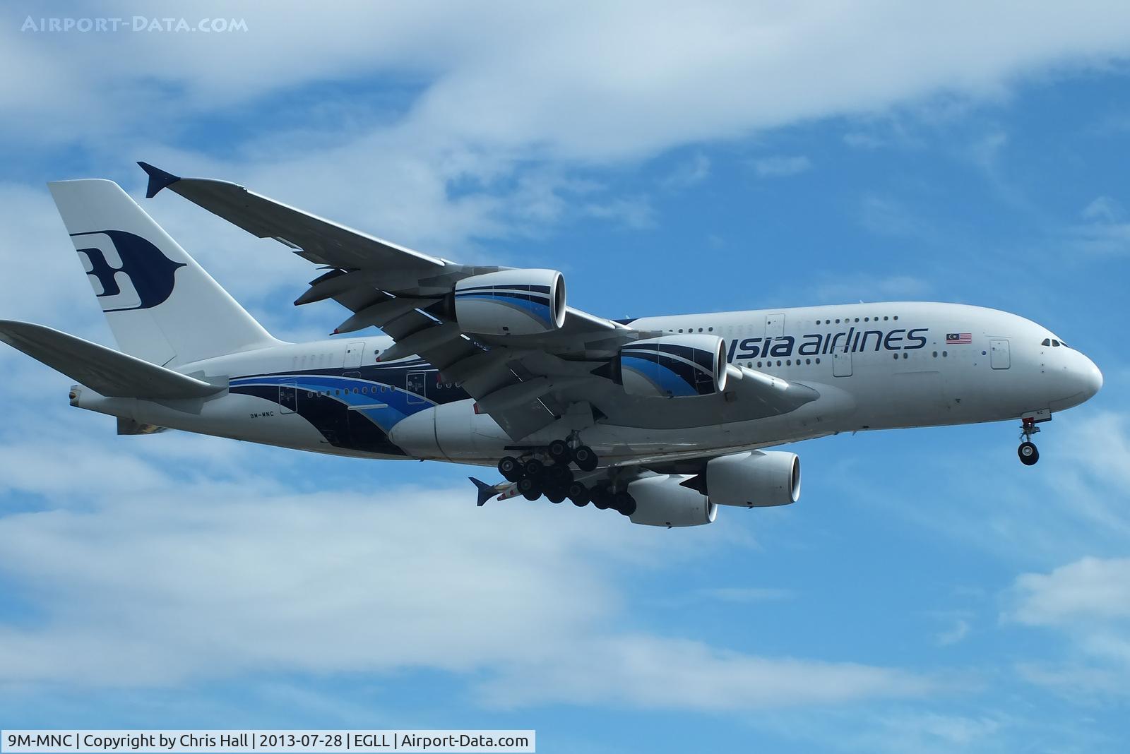 9M-MNC, 2011 Airbus A380-841 C/N 084, Malaysia Airlines