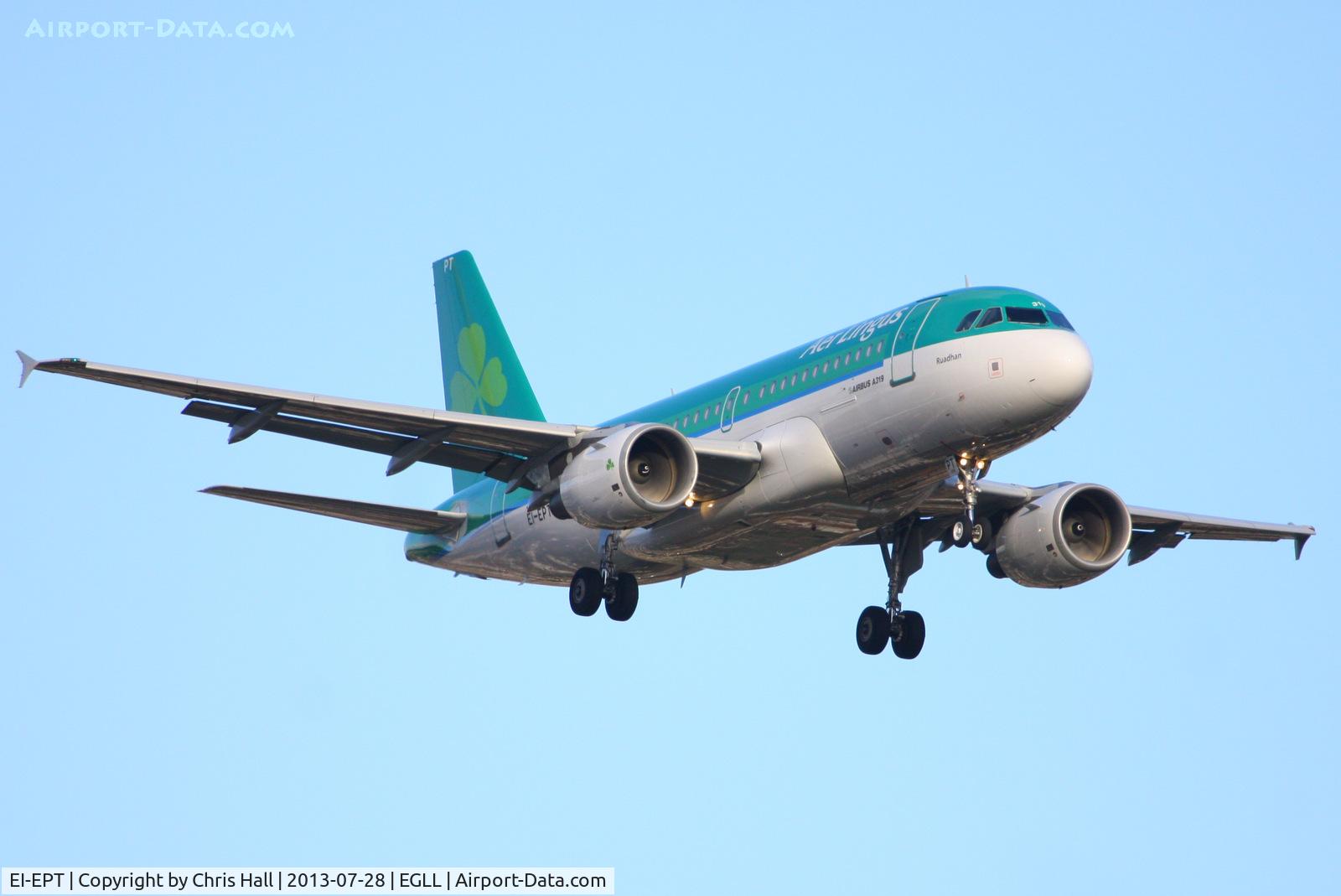 EI-EPT, 2007 Airbus A319-111 C/N 3054, Aer Lingus