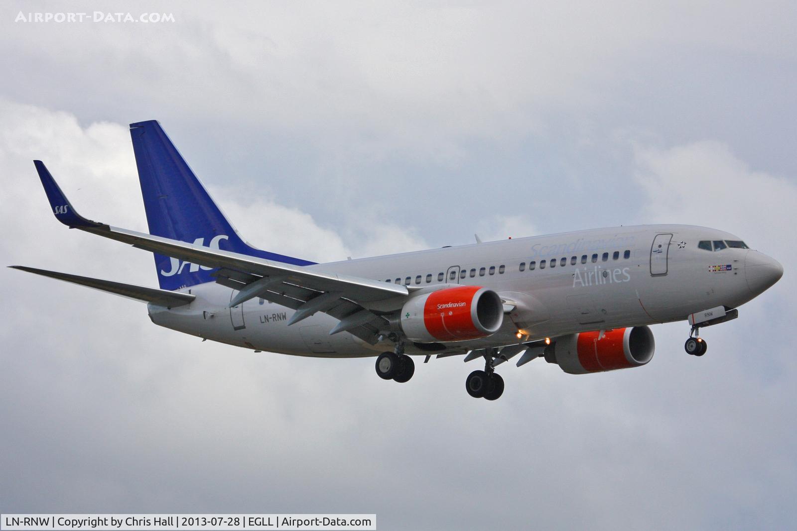 LN-RNW, 2010 Boeing 737-783 C/N 34549, Scandinavian Airlines