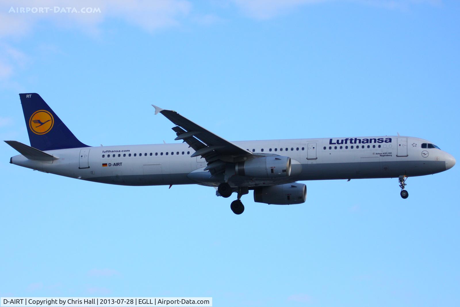 D-AIRT, 1997 Airbus A321-131 C/N 0652, Lufthansa