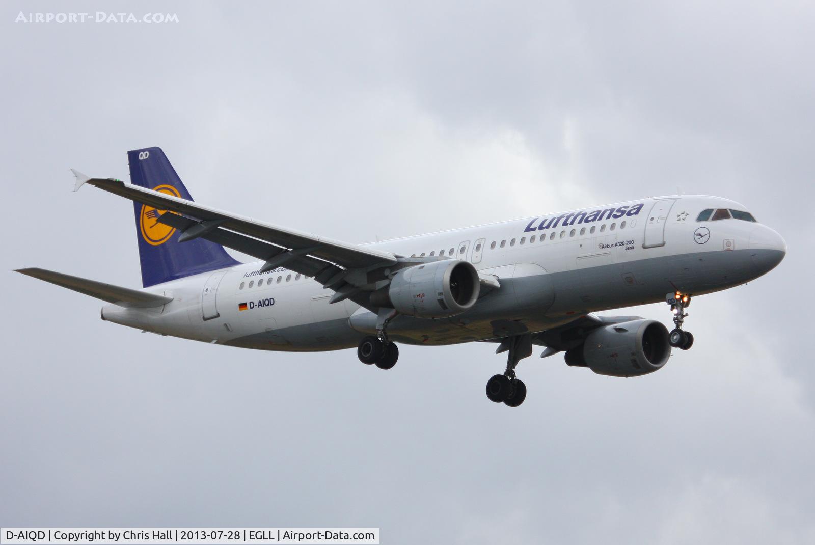 D-AIQD, 1991 Airbus A320-211 C/N 0202, Lufthansa