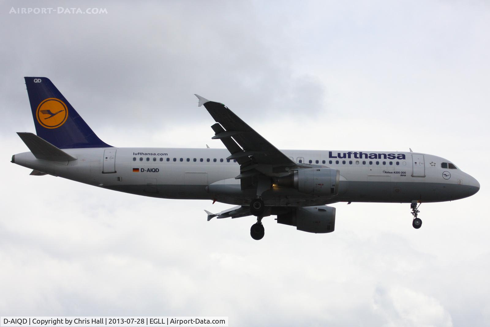 D-AIQD, 1991 Airbus A320-211 C/N 0202, Lufthansa