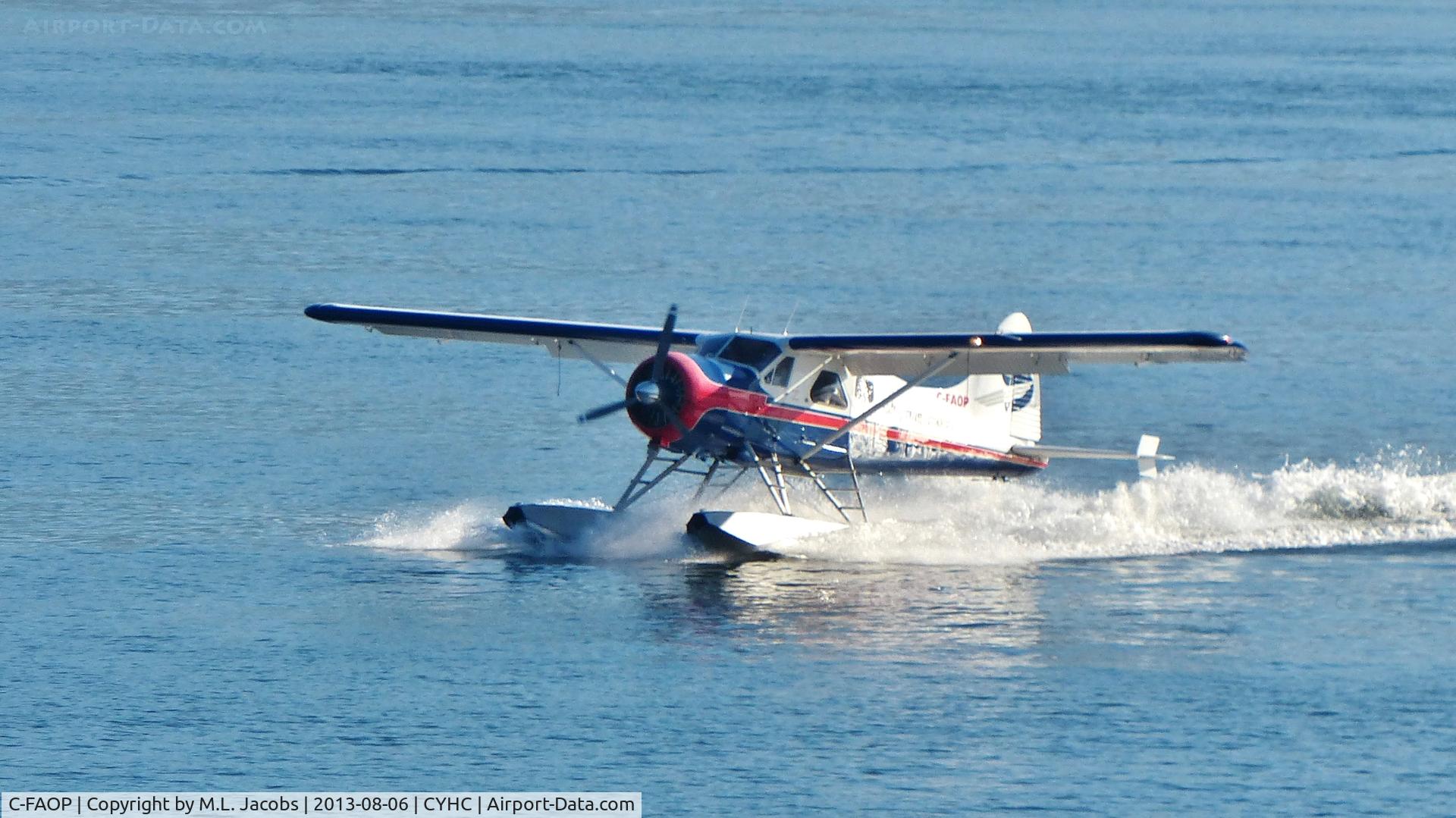 C-FAOP, 1958 De Havilland Canada DHC-2 Beaver Mk.1 C/N 1249, Saltspring Air Beaver just landed in Coal Harbour.