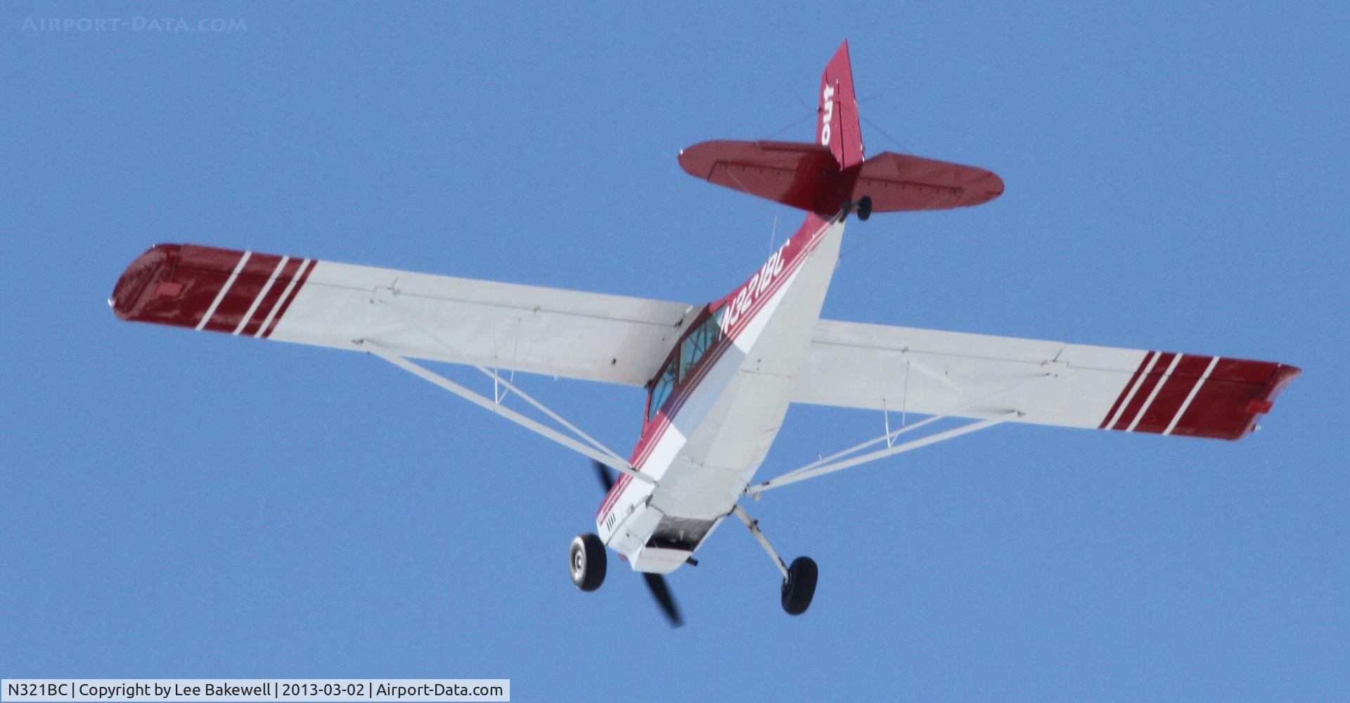 N321BC, 1994 American Champion 8GCBC Scout C/N 370-95, While operating over Forest Lake, MN
