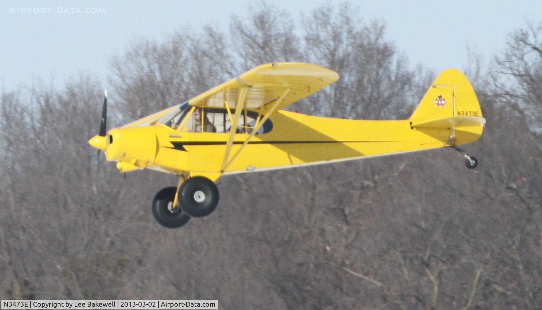 N3473E, 1955 Piper PA-18A-150 Super Cub C/N 18-4262, While operating over Forest Lake, MN