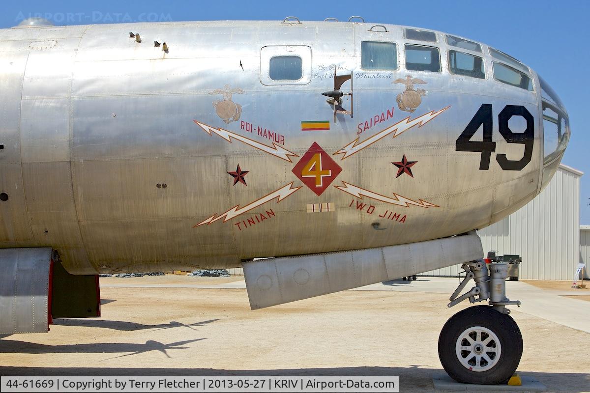 44-61669, 1944 Boeing B-29A Superfortress C/N 11146, At March Field Air Museum , Riverside , California
