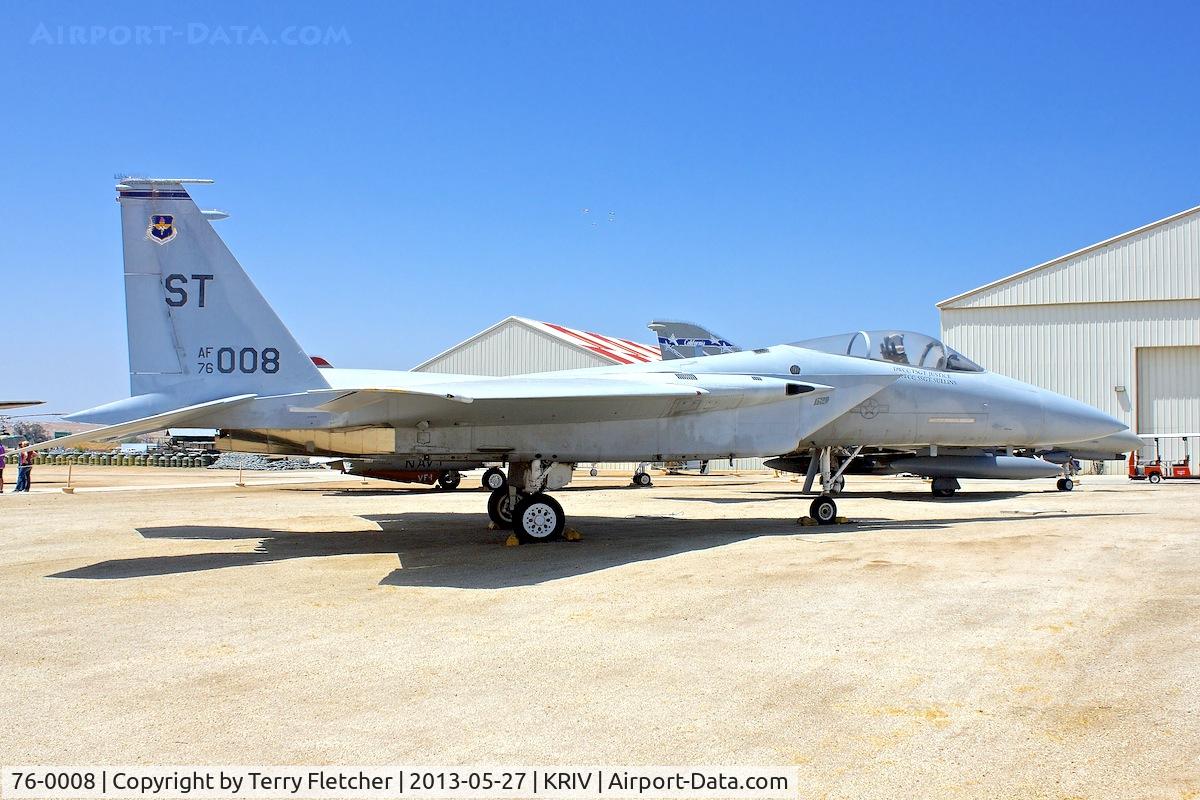 76-0008, 1976 McDonnell Douglas GF-15A Eagle C/N 0185, At March Field Air Museum , Riverside , California