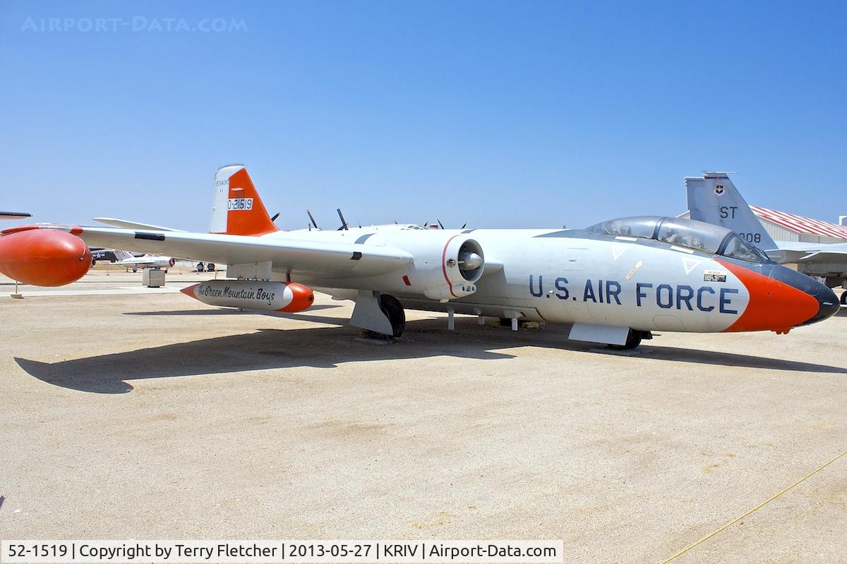 52-1519, 1952 Martin EB-57B Canberra C/N 102, At March Field Air Museum , Riverside , California