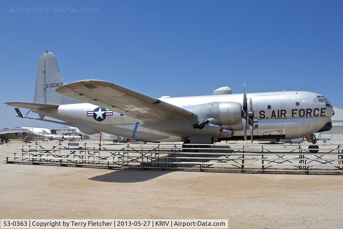 53-0363, 1953 Boeing KC-97G Stratocruiser C/N 17145, At March Field Air Museum , Riverside , California