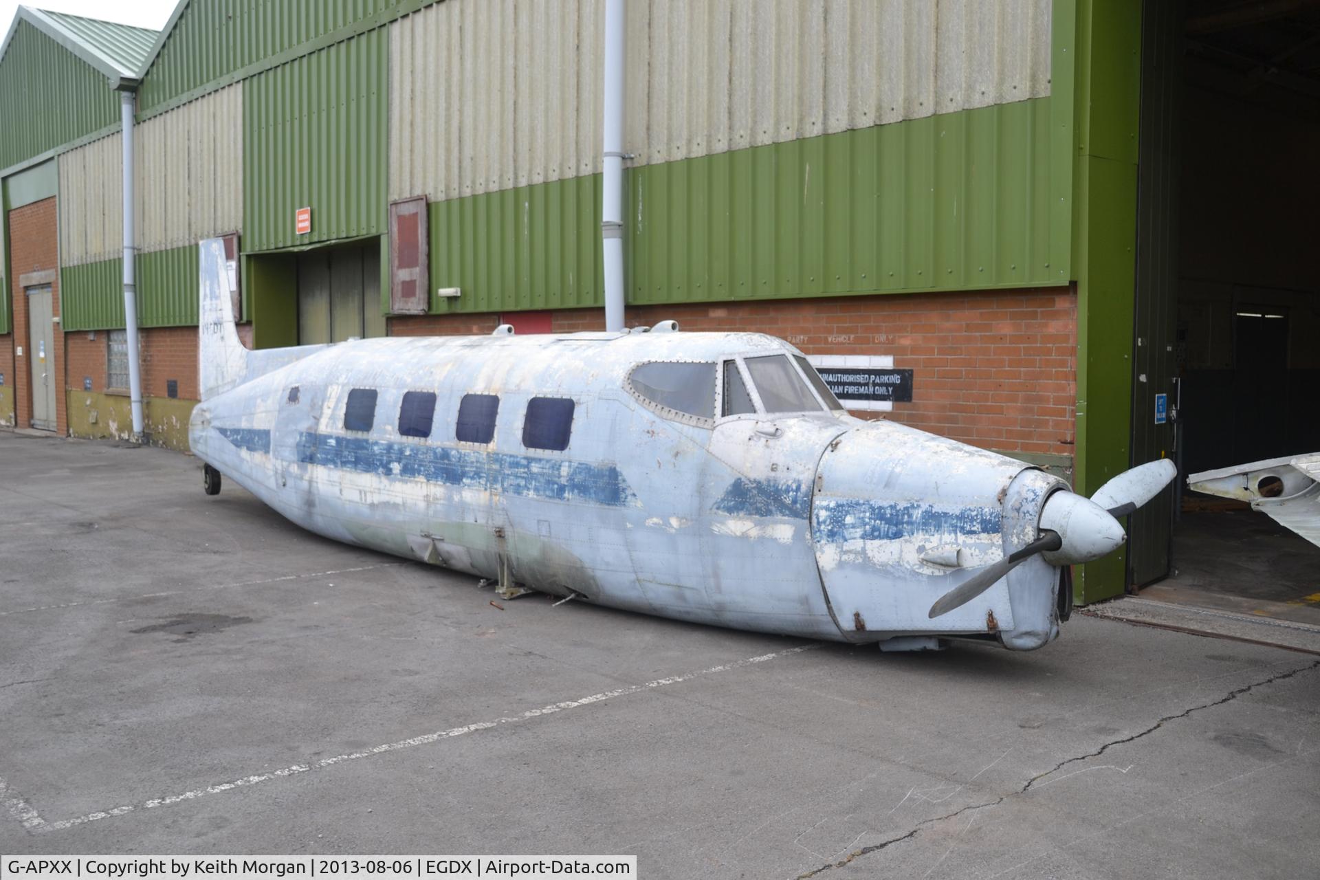 G-APXX, De Havilland Australia DHA-3 Drover Mk.2 C/N DHA5014, Arrived St Athan 06/08/13