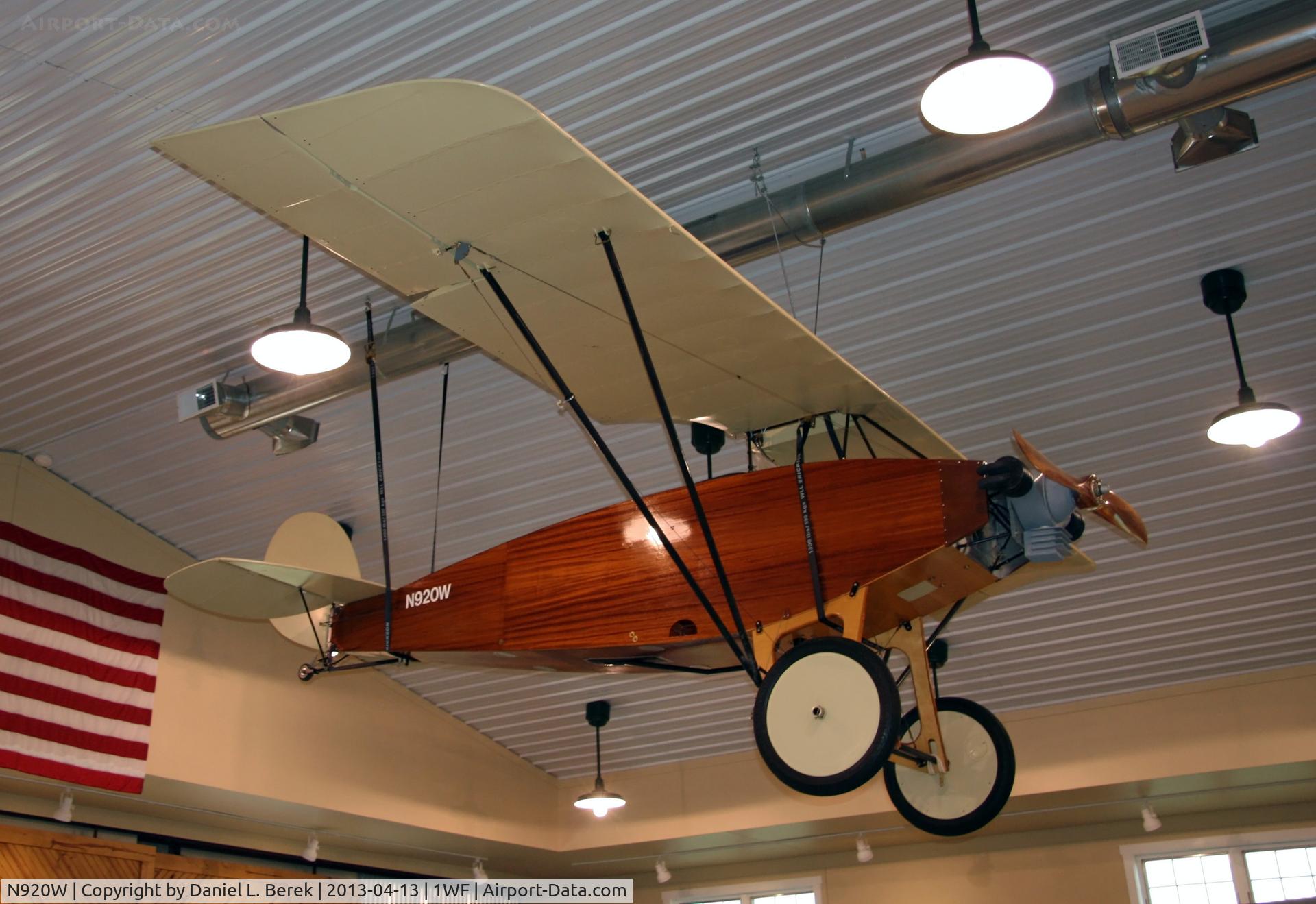N920W, 2006 Waco Cootie Replica C/N 001, This beautiful replica of the very first Waco is on display at the Waco Aircraft Museum, Troy, OH.