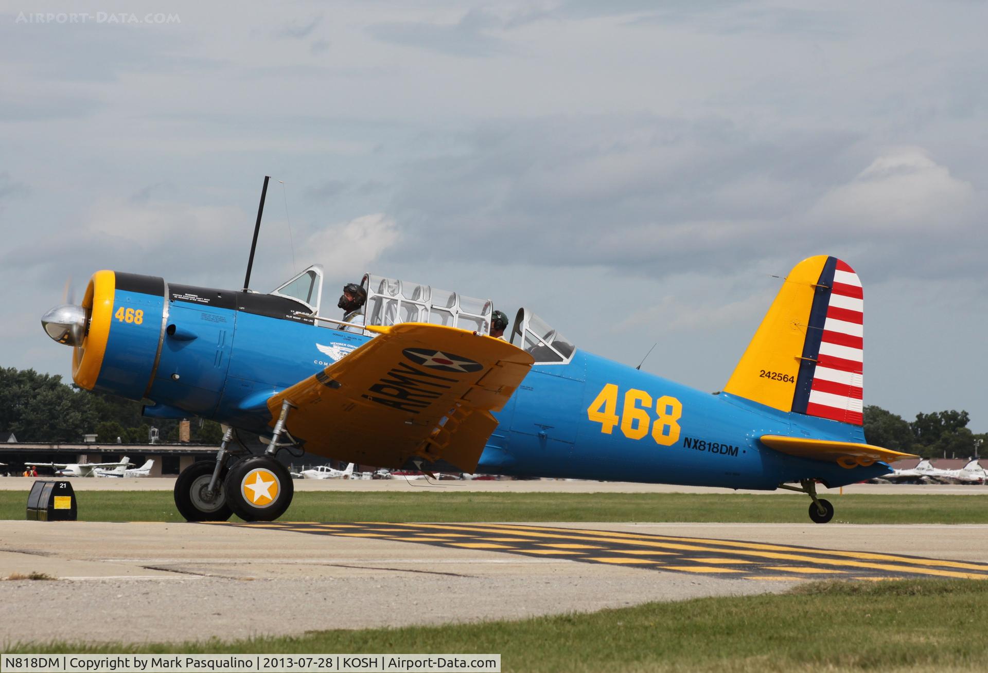 N818DM, 1943 Consolidated Vultee BT-13A C/N 9642, Vultee BT-13A