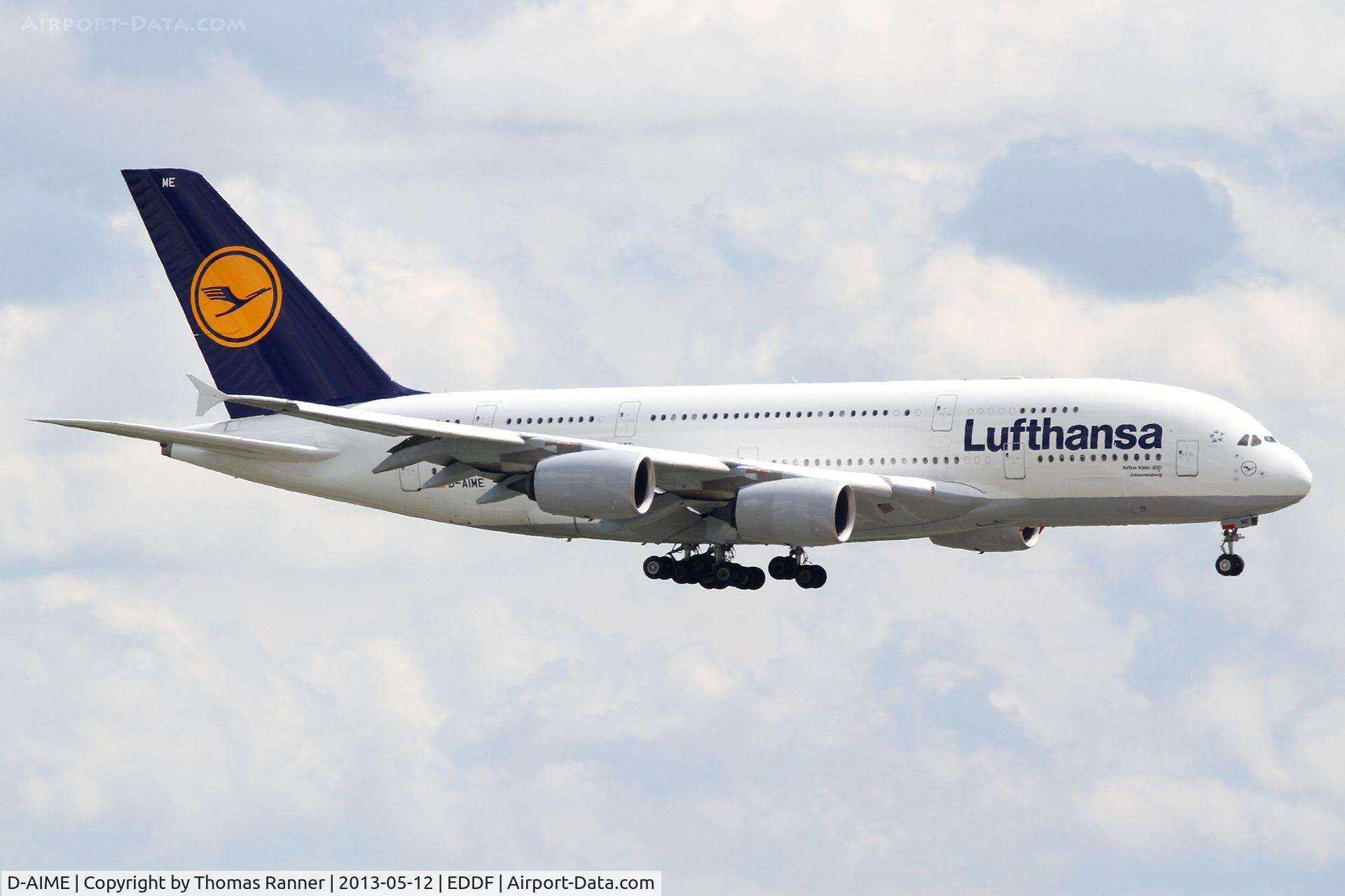 D-AIME, 2010 Airbus A380-841 C/N 061, Lufthansa A380