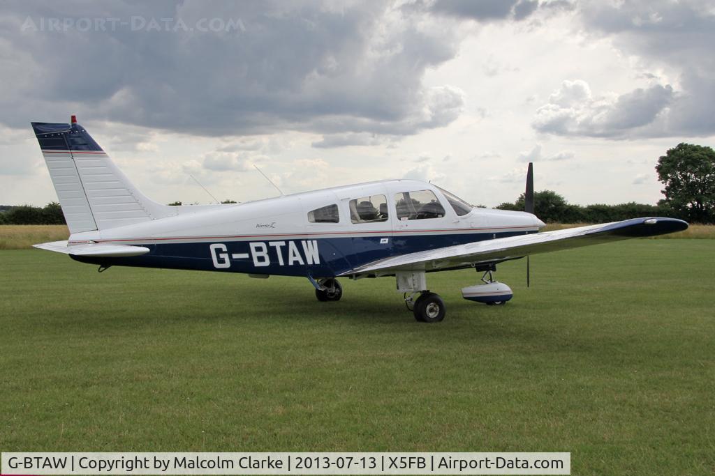 G-BTAW, 1986 Piper PA-28-161 C/N 28-8616031, Piper PA-28-161 Cherokee Warrior II, Fishburn Airfield, July 2013.