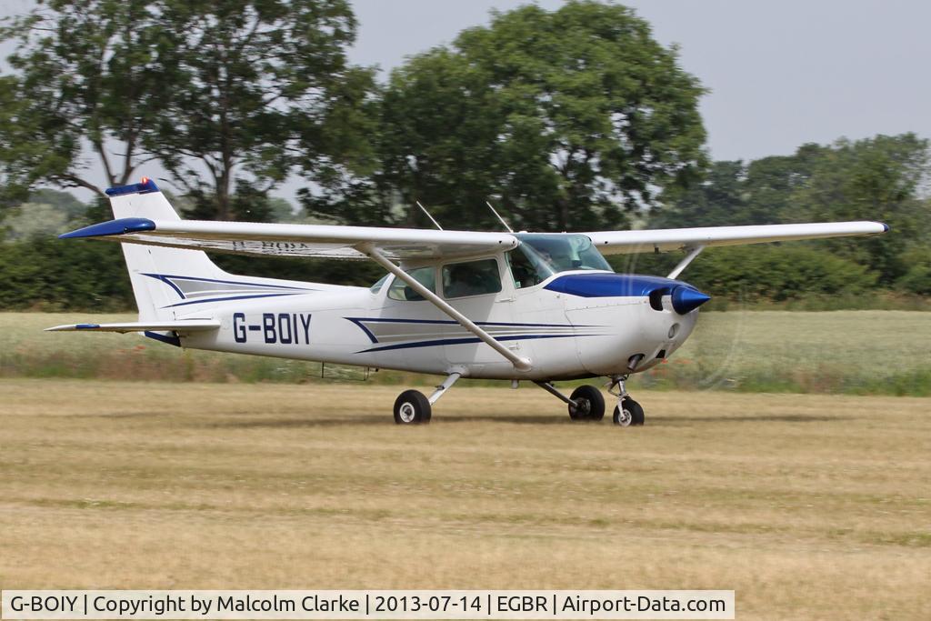 G-BOIY, 1976 Cessna 172N C/N 172-67738, Cessna 172N Skyhawk at The Real Aeroplane Company's Wings & Wheels Fly-In, Breighton Airfield, July 2013.