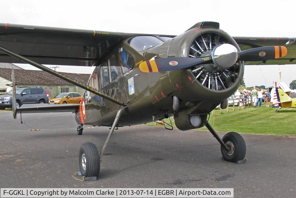 F-GGKL, 1960 Max Holste MH.1521M Broussard C/N 255, Max Holste MH-1521M Broussard at The Real Aeroplane Company's Wings & Wheels Fly-In, Breighton Airfield, July 2013.