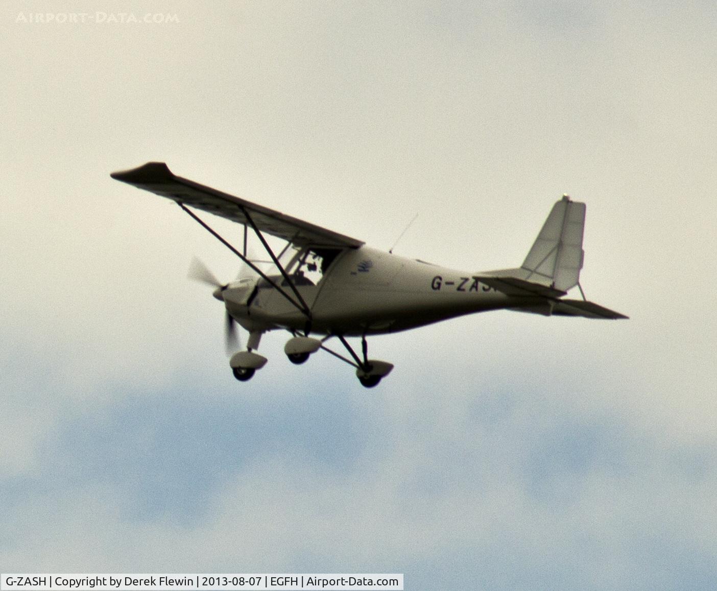 G-ZASH, 2013 Comco Ikarus C42 FB80 C/N 1304-7257, New EGFH resident Ikarus C42 from the Gower Flight Centre.