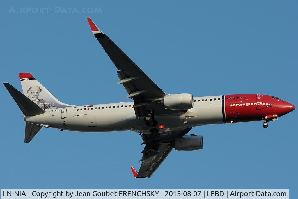 LN-NIA, 2012 Boeing 737-8JP C/N 39444, DY1452 from Oslo