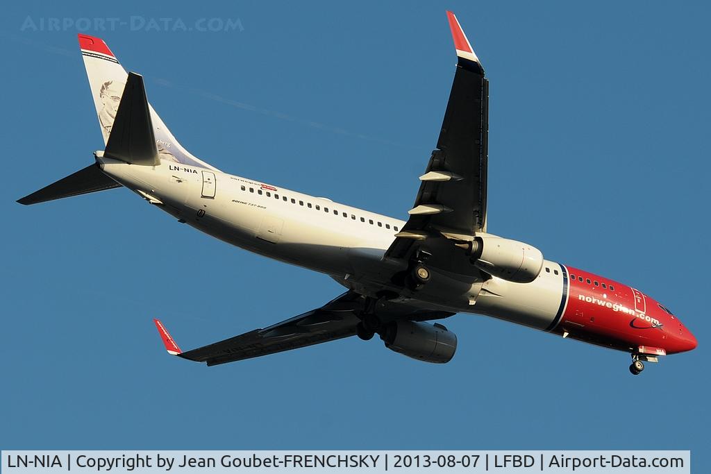LN-NIA, 2012 Boeing 737-8JP C/N 39444, DY1452 from Oslo