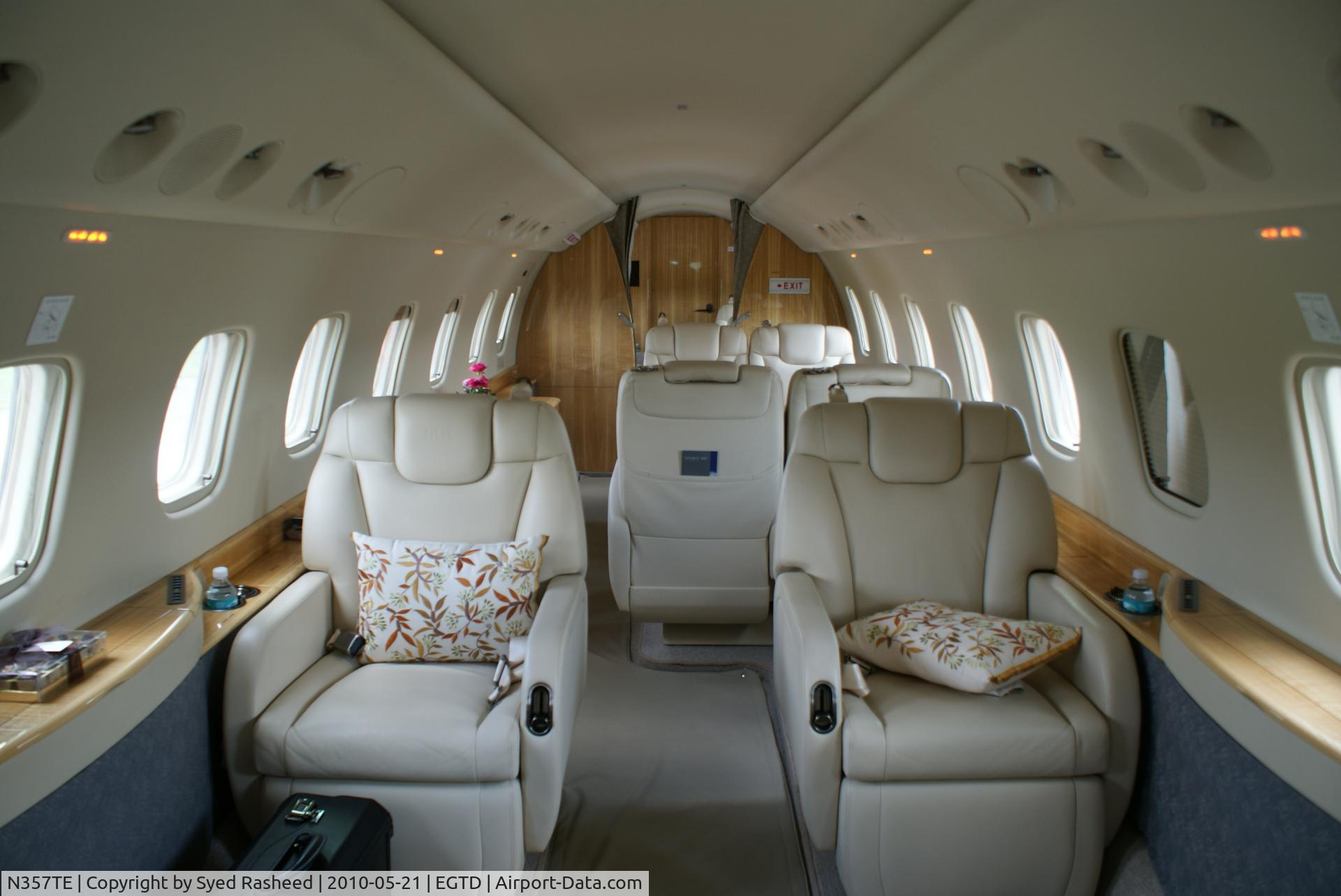 N357TE, 2008 Embraer EMB-135BJ Legacy C/N 14501079, Cabin of the N357TE