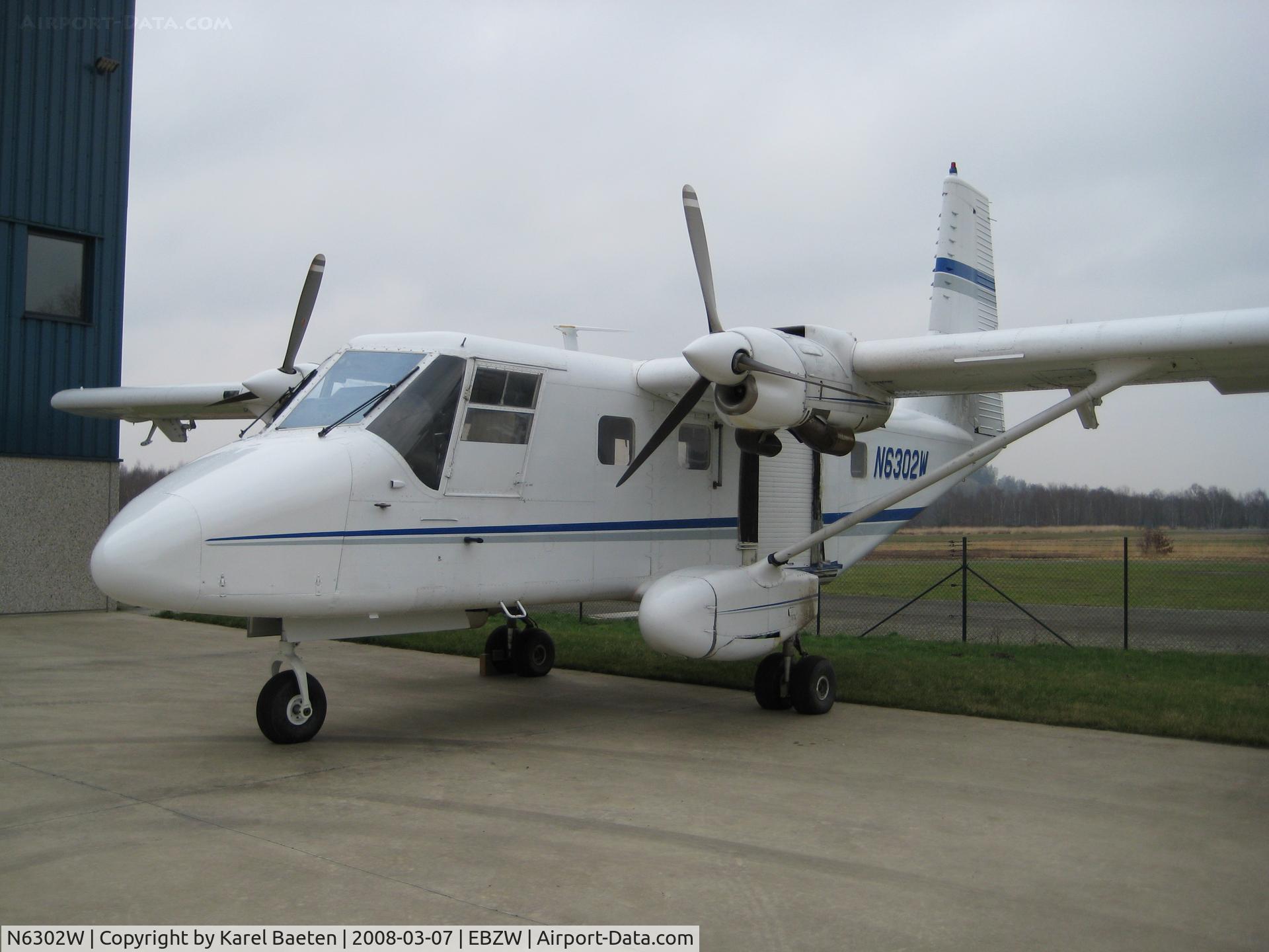 N6302W, GAF N22S Searchmaster L C/N N22S-159, maintenance @EBZW