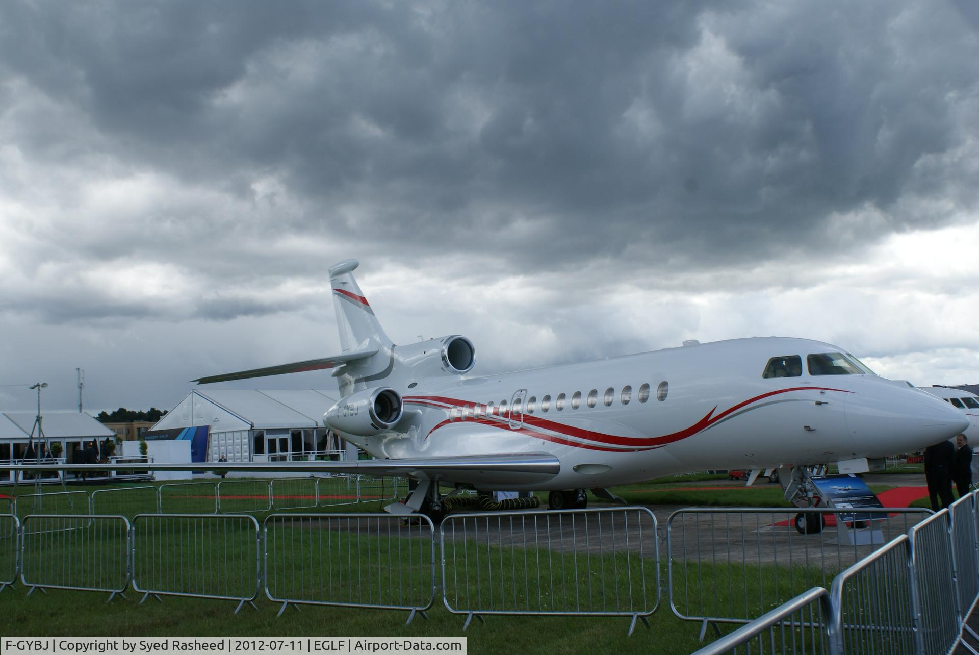 F-GYBJ, 2011 Dassault Falcon 7X C/N 144, At Farnborough Air Show 2012
