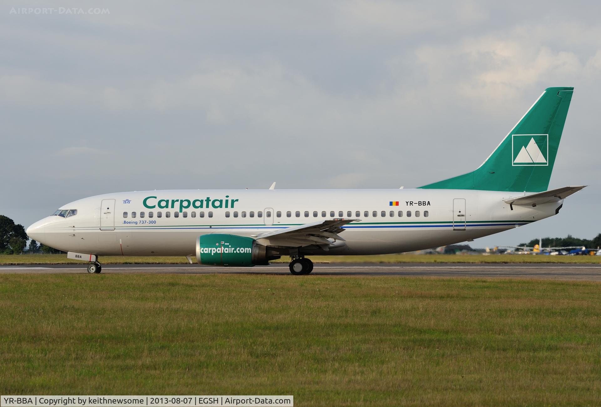 YR-BBA, 1996 Boeing 737-36M C/N 28332, Fresh from spray !