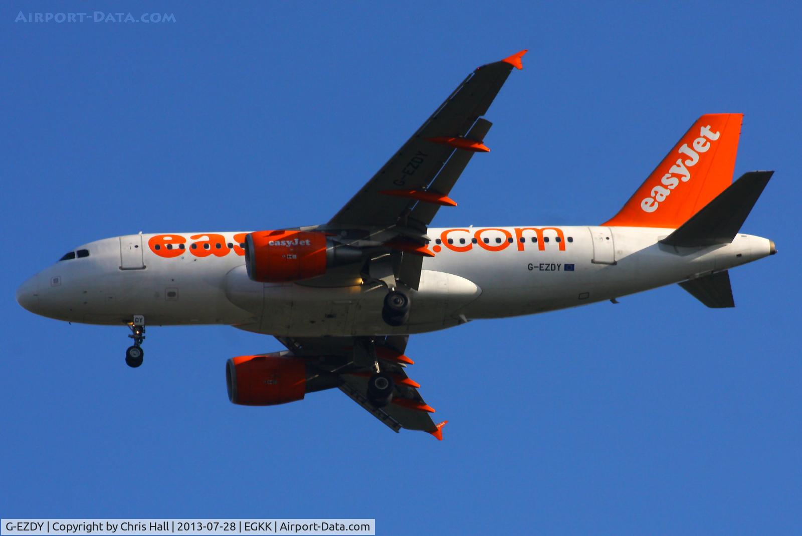 G-EZDY, 2008 Airbus A319-111 C/N 3763, esyJet