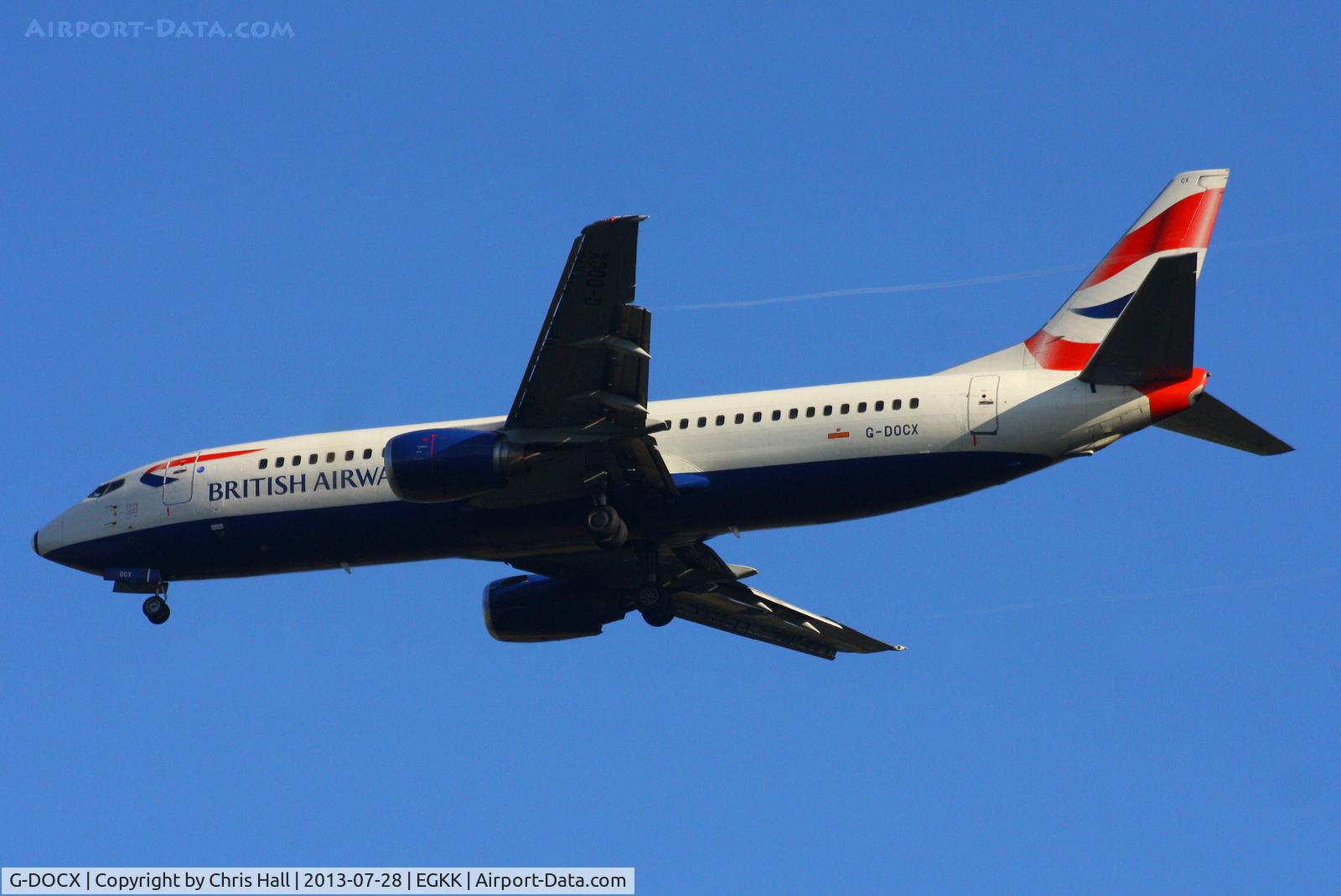 G-DOCX, 1993 Boeing 737-436 C/N 25857, British Airways