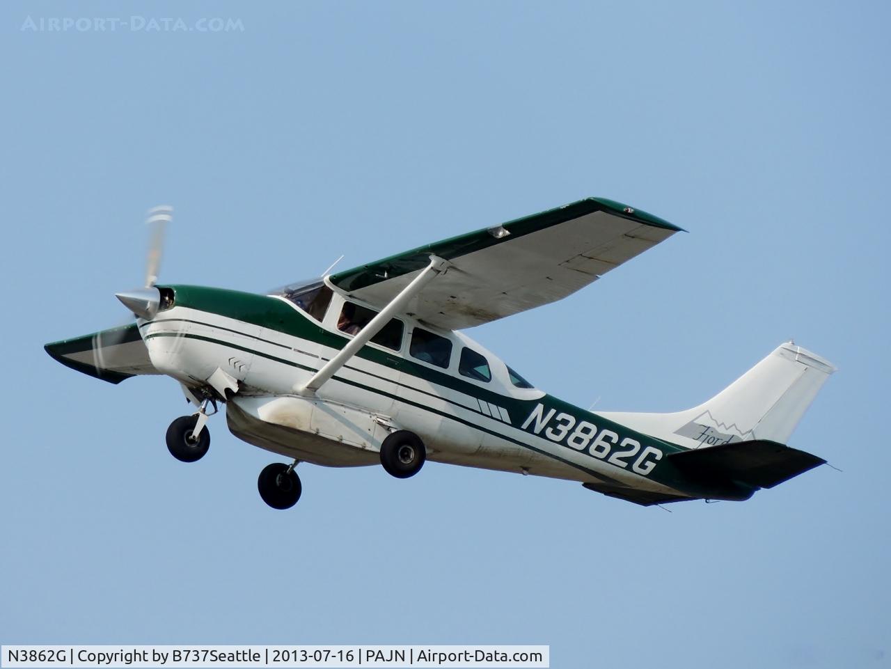 N3862G, 1967 Cessna U206B Super Skywagon C/N U206-0862, Seen departing PAJN.
