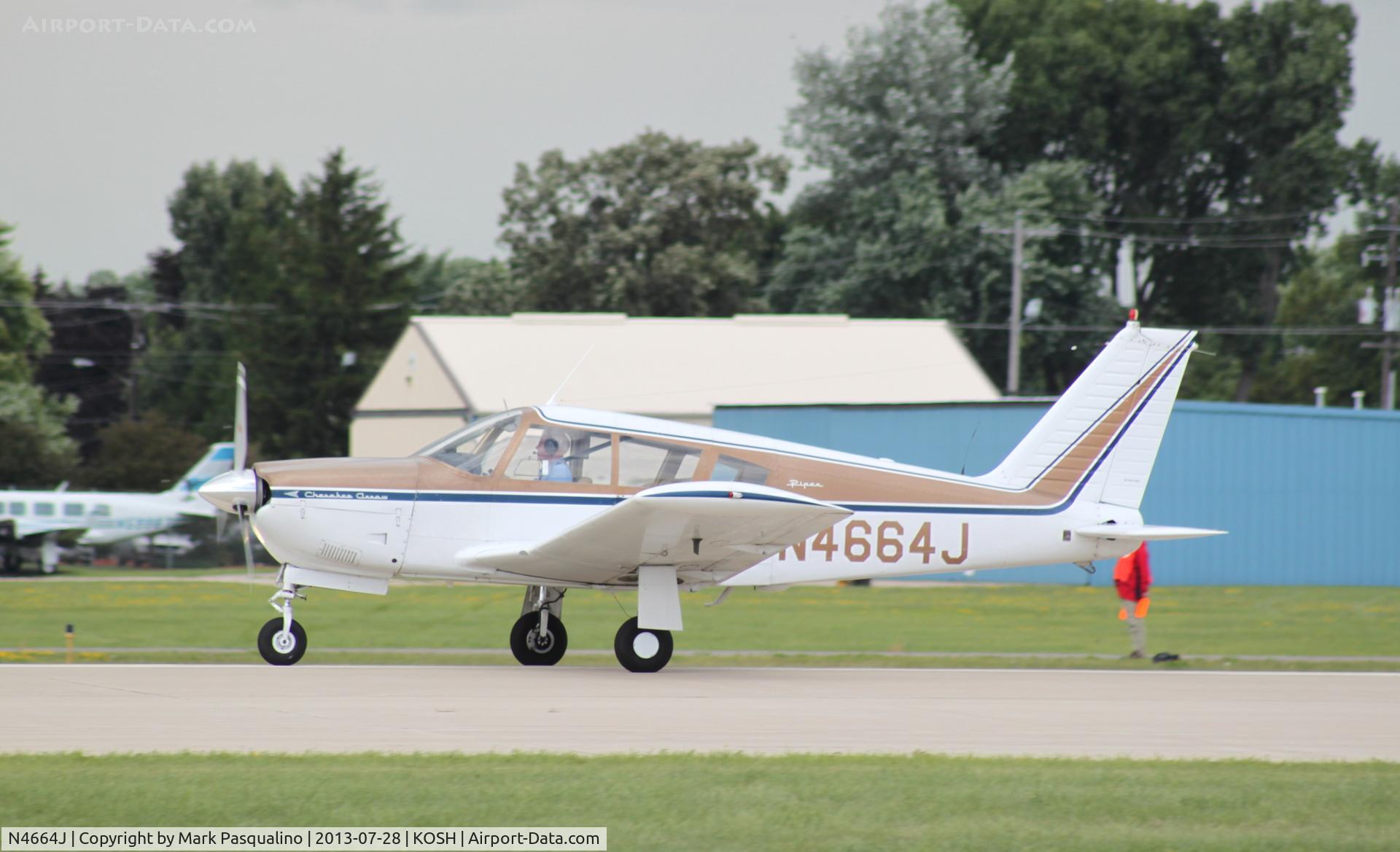 N4664J, 1968 Piper PA-28R-180 Cherokee Arrow C/N 28R-30562, Piper PA-28R-180
