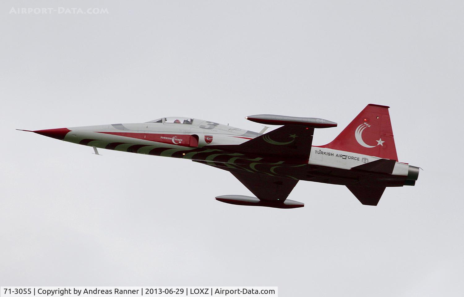 71-3055, 1971 Canadair NF-5A Freedom Fighter C/N 3055, Turkish Stars NF-5A
